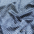 Warp Knitting Polyester Silver Metalic Velvet Fabric